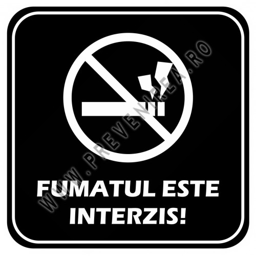 Placă Fumatul Interzis – Siguranță și Respect pentru Locuri de Muncă și Publice