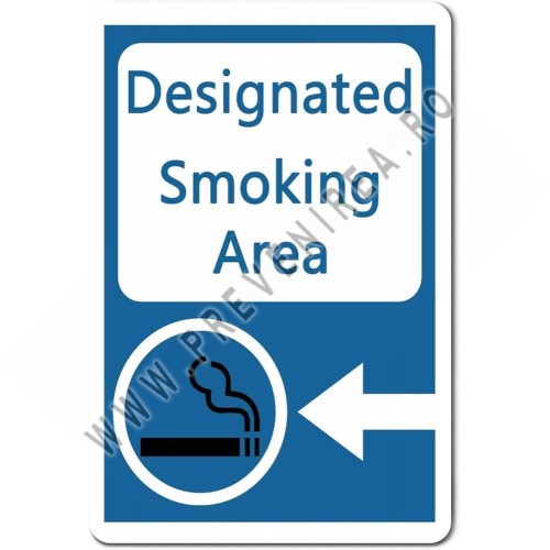 Indicator pentru Zonă Fumat – Semnalizare Oficială pentru Angajați și Clienți
