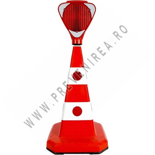 Conuri de Trafic cu Lampă și Vizibilitate Nocturnă – Siguranță pe Șantiere și Drumuri în Reparații