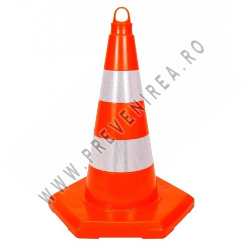 Con Trafic Rutier – 70 cm cu 2 Folii Reflectorizante