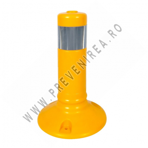 Stalp galben din cauciuc inaltime 30cm