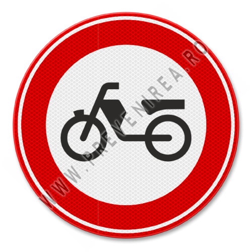 Interzis pentru mopede  din aluminiu