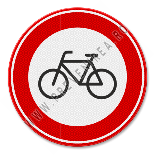 Interzis pentru bicicliști  din aluminiu