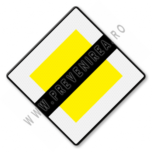 Sfarsitul drumului cu prioritate din aluminiu