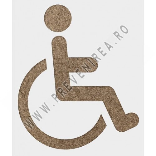 Șablon pentru Marcaj Parcare Persoane cu Dizabilități