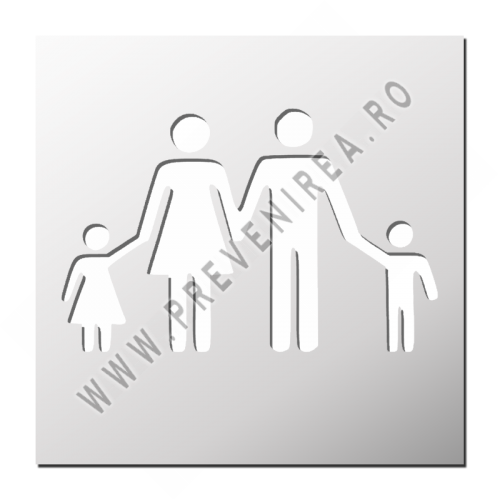 Sabloane pentru Parcare Familie Mama Tata Copil
