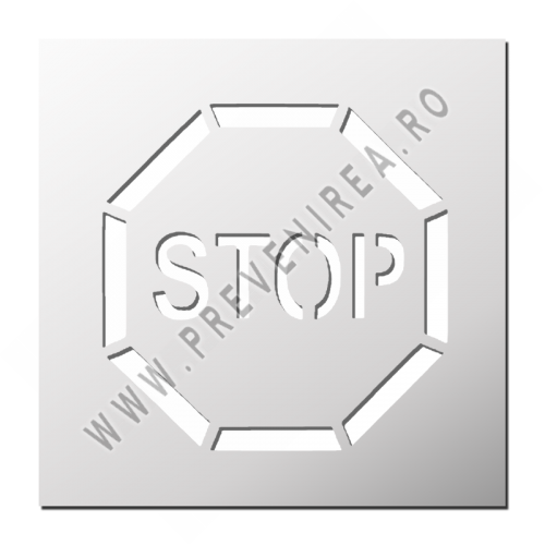 Șablon Stop pentru Marcaje Pardoseli Industriale