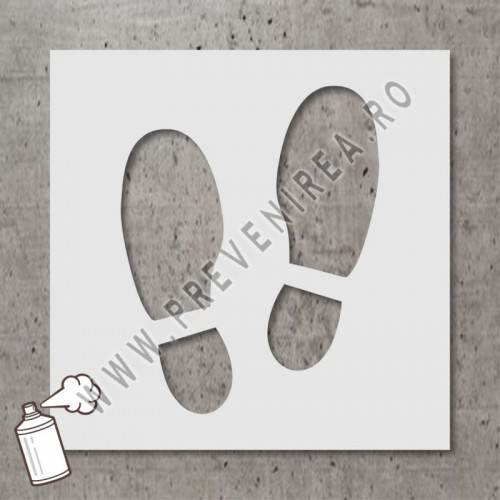 Urme de pași sablon