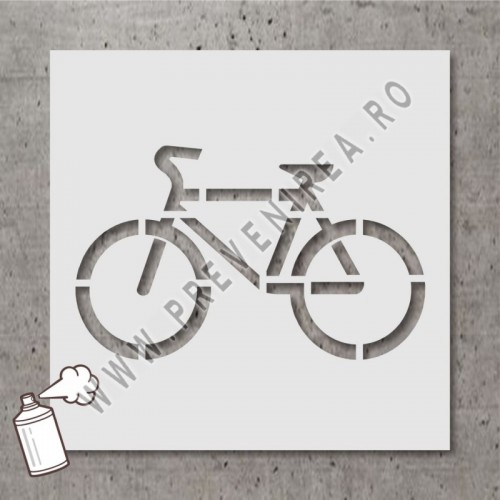 Șabloane pentru marcaje piste de biciclete – Simbol Bicicletă Profesional