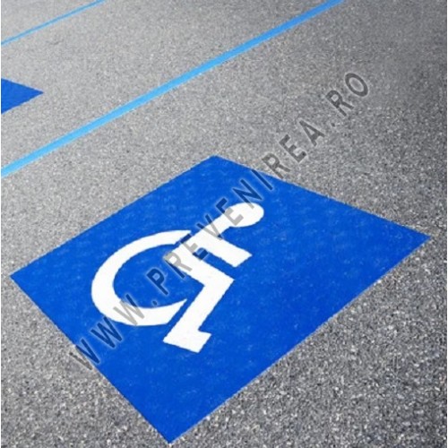 Parcare pentru persoanele cu handicap marcaj cu vopsea Parcare pentru persoanele cu handicap marcaj cu vopsea