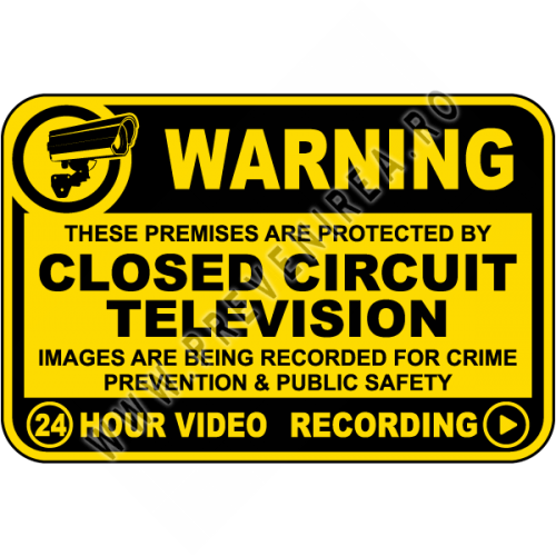 Warning Premises Are Protected Sign