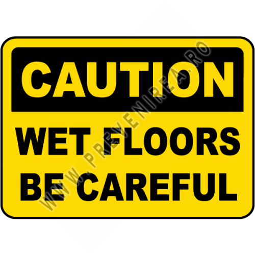 Indicator de Siguranță – Atenție, Podea Udă | Prevenire Accidente și Alunecări