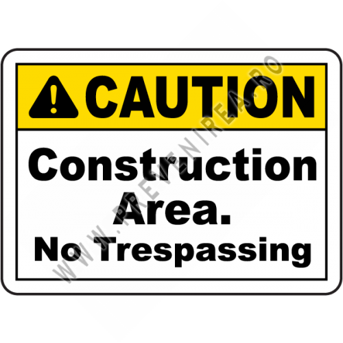 Indicator de Siguranță pentru Construcții | Atenție – Acces Interzis | Ideal pentru Șantiere