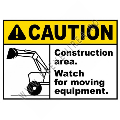 Watch For Moving Equipment Sign Watch For Moving Equipment Sign