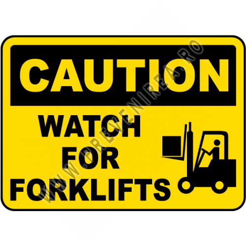 Indicator de Siguranță «Atenție! Stivuitoare în mișcare» – Protejează Angajații și Crește Siguranța în Depozit