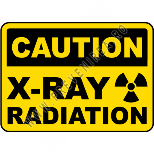 Caution X-Ray Radiation Sign Caution X-Ray Radiation Sign