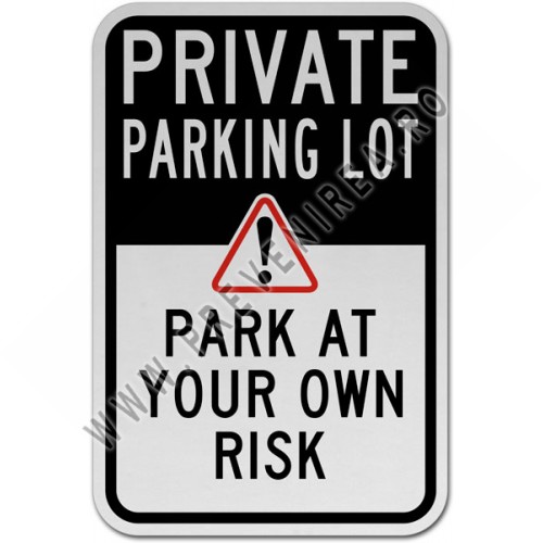 Private Parking Lot Sign