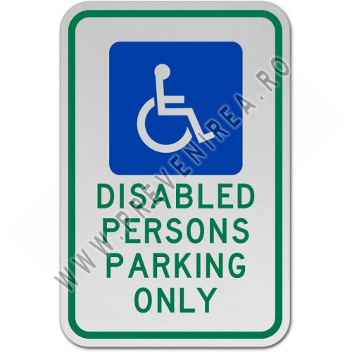 Disabled Persons Parking Only Sign Disabled Persons Parking Only Sign