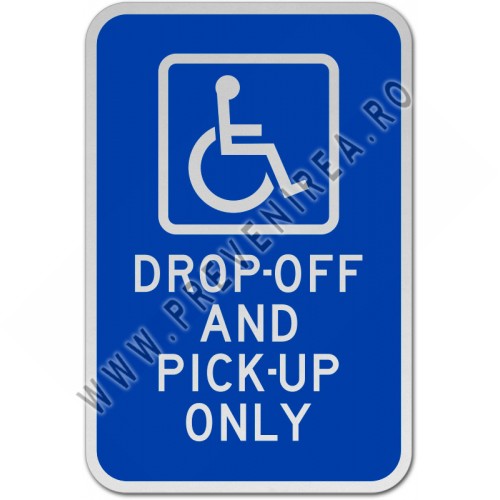 Accessible Drop-Off and Pick-Up Sign