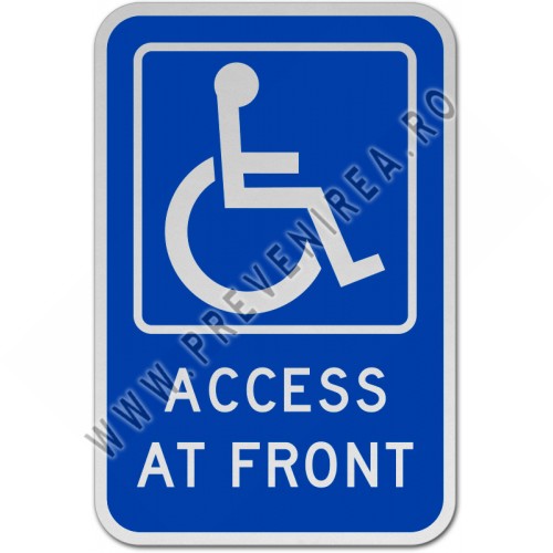 Access At Front Sign
