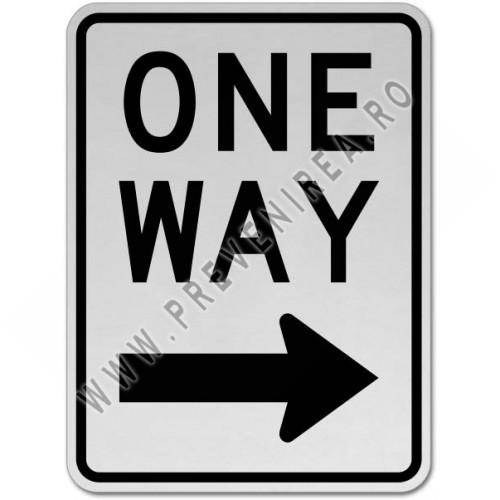 One Way Right Sign
