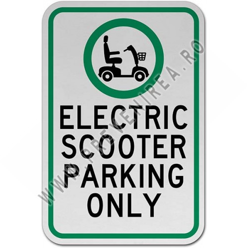 Indicator „Electric Scooter Parking Only”