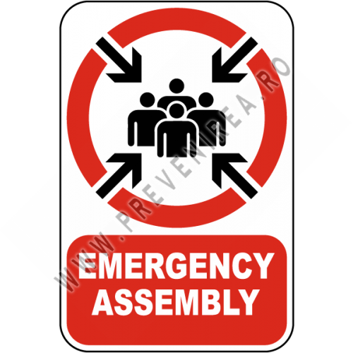 Emergency Assembly Sign