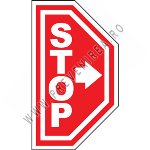 Etichetă Stop pentru Pardoseli Industriale – Siguranță și Vizibilitate în Spații de Lucru