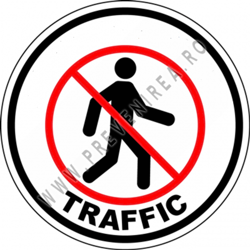 Eticheta „Interzis pe podea – zonă pietonală” – Marcaje pe pardoselile industriale și comerciale