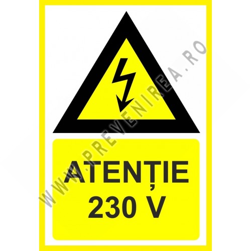 Placuta atentie 230v