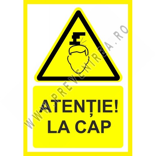 Placuta atentie la cap