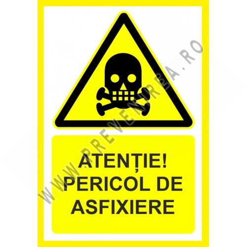 Placuta atentie pericol de asfixiere Placuta atentie pericol de asfixiere