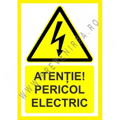 Placuta atentie pericol eletric