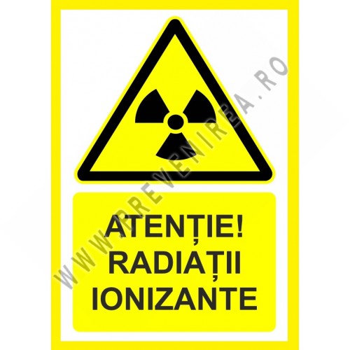 Placuta atentie radiatii ionizante