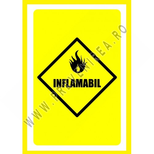 Placuta pentru inflamabil Placuta pentru inflamabil