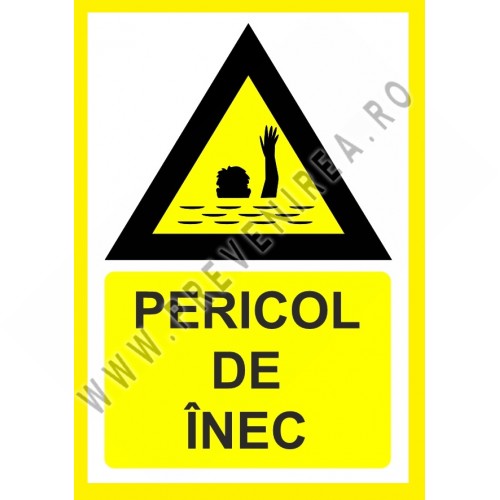 Placuta pericol de inec