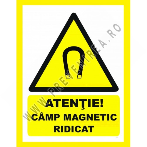 Placuta atentie camp magnetic ridicat