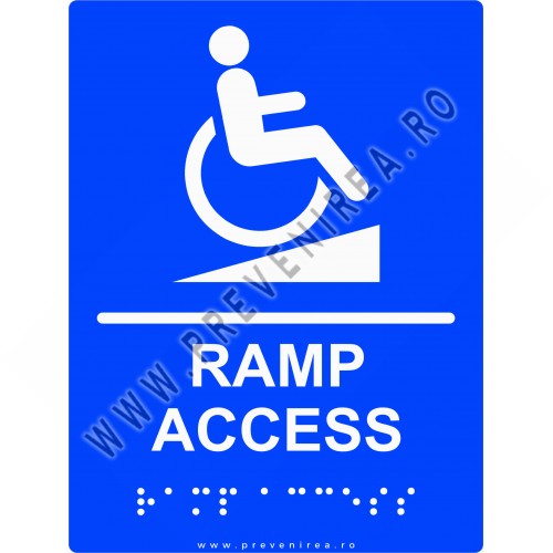 Plăcuțe Braille și rampe de acces Plăcuțe Braille și rampe de acces