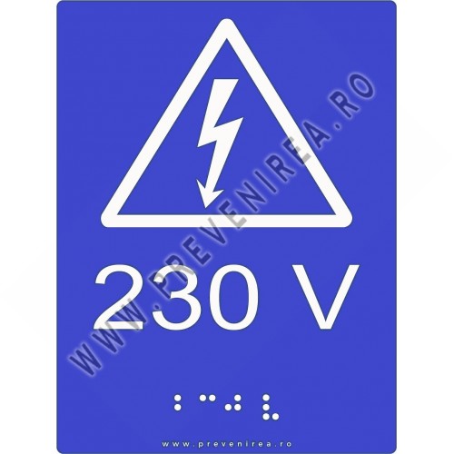 Placute braille 230v pentru nevazatori