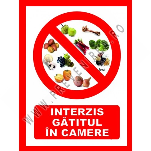 Placute interzis gatitul in camera pentru hotel si pensiune 