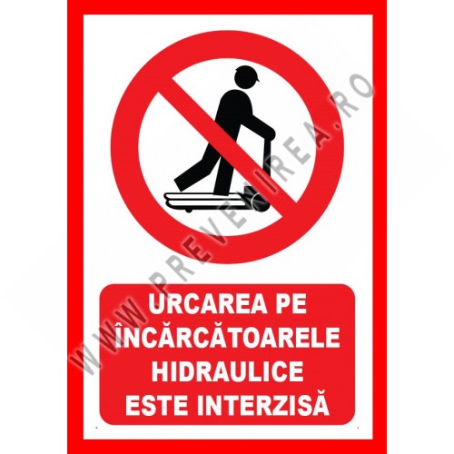 Placute urcarea pe incarcatoarele hidraulice este interzisa
