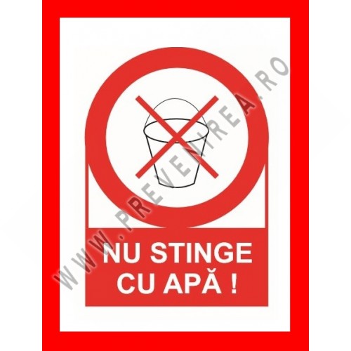 Placuta nu stinge cu apa