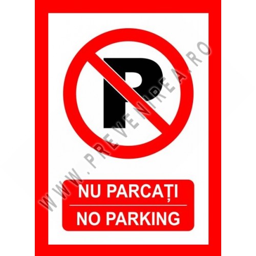 Placuta nu parcati no parking