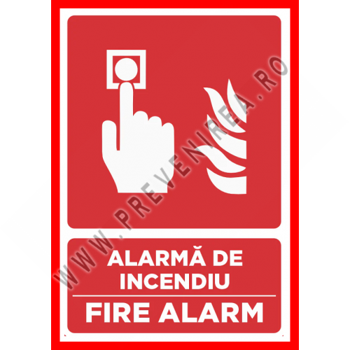 Placuta pentru alarma de incendiu fire alarm Placuta pentru alarma de incendiu fire alarm