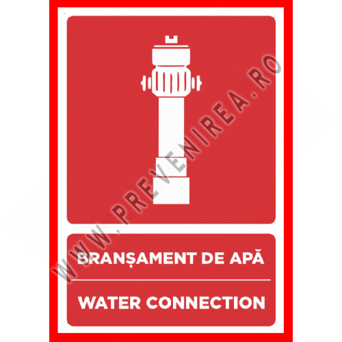 Placuta pentru bransament la apa water connection Placuta pentru bransament la apa water connection