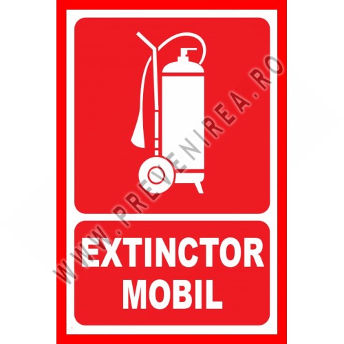 Placuta extinctor mobil Placuta extinctor mobil