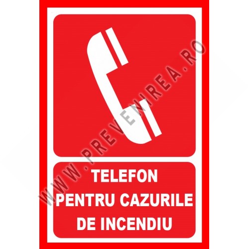 Placute telefon pentru cazurile de incendiu Placute telefon pentru cazurile de incendiu