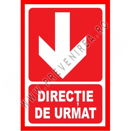 Placute pentru directie de urmat in jos Placute pentru directie de urmat in jos