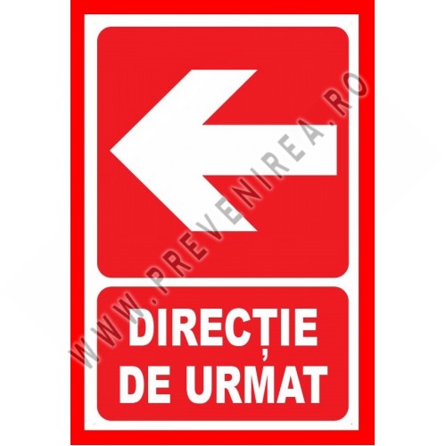 Placute pentru directie de urmat in stanga Placute pentru directie de urmat in stanga