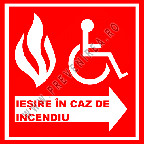 Placuta pentru iesire in caz de incendiu Placuta pentru iesire in caz de incendiu